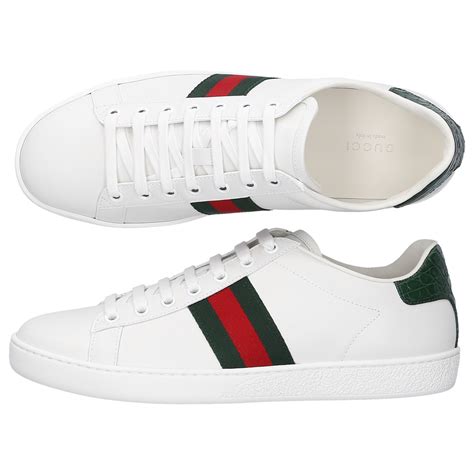 gucci white green sneakers